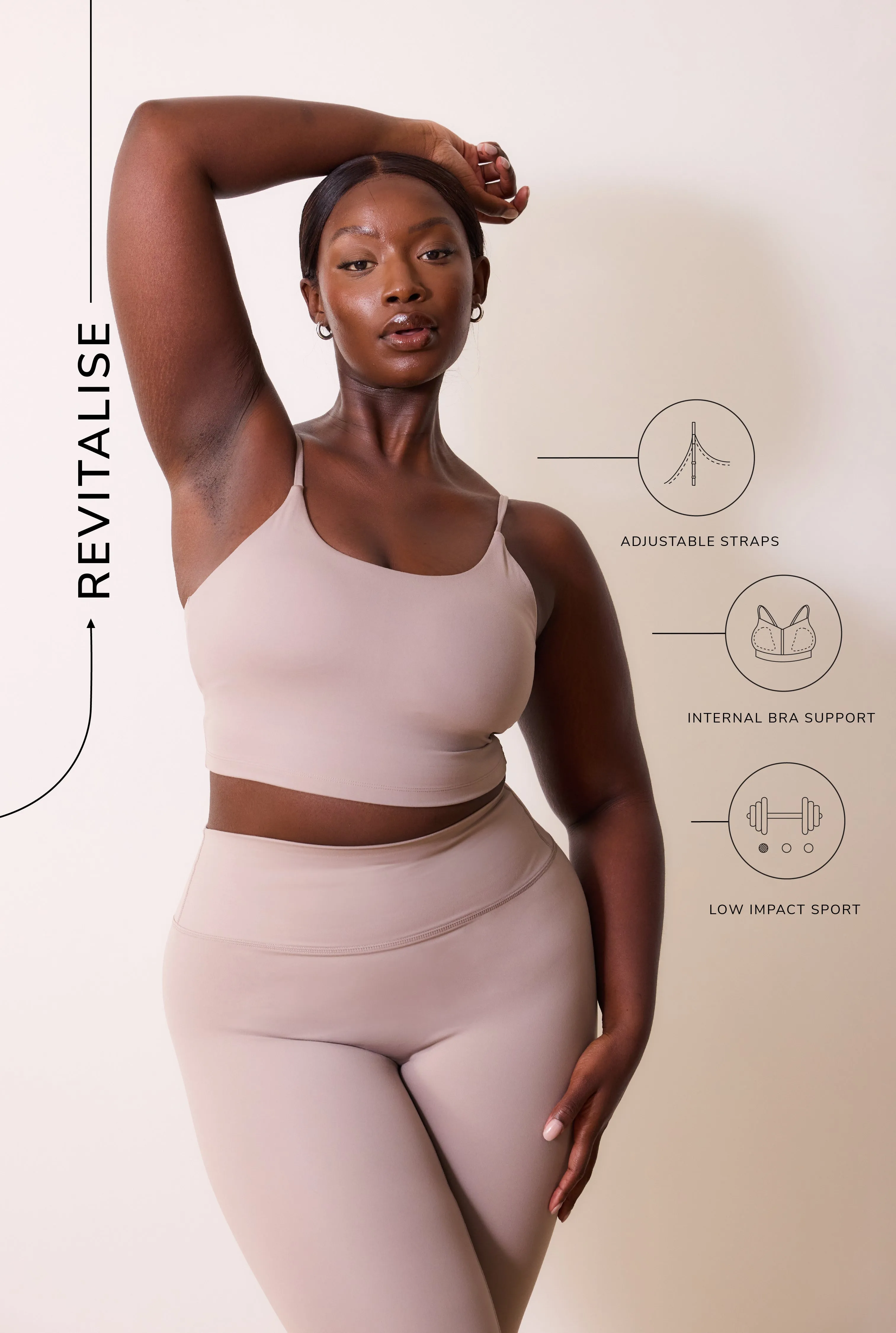 Curve 24/7 Revitalise Sports Bra - Clay