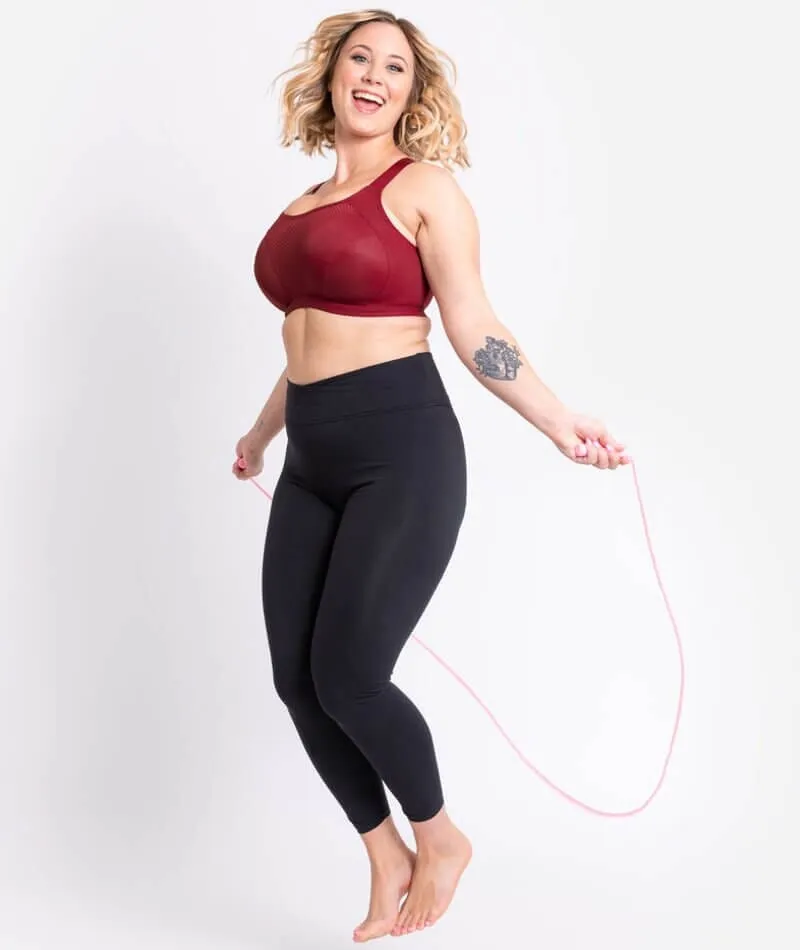 Curvy Kate Everymove Flexi-Wired Sports Bra - Beet Red/Coral