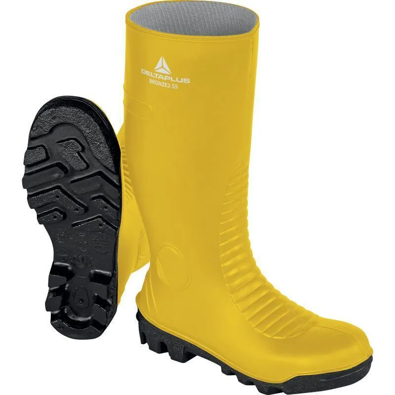 Delta Plus Safety Wellington Steel Toe Cap Boots