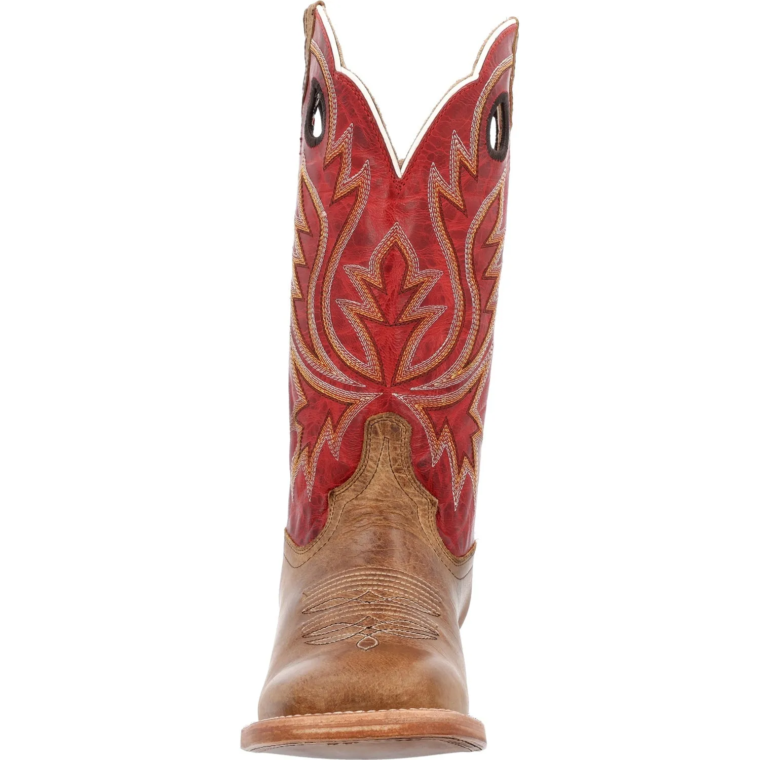 Durango Mens PRCA Western Sand Tobacco/Cayenne Bullhide Cowboy Boots