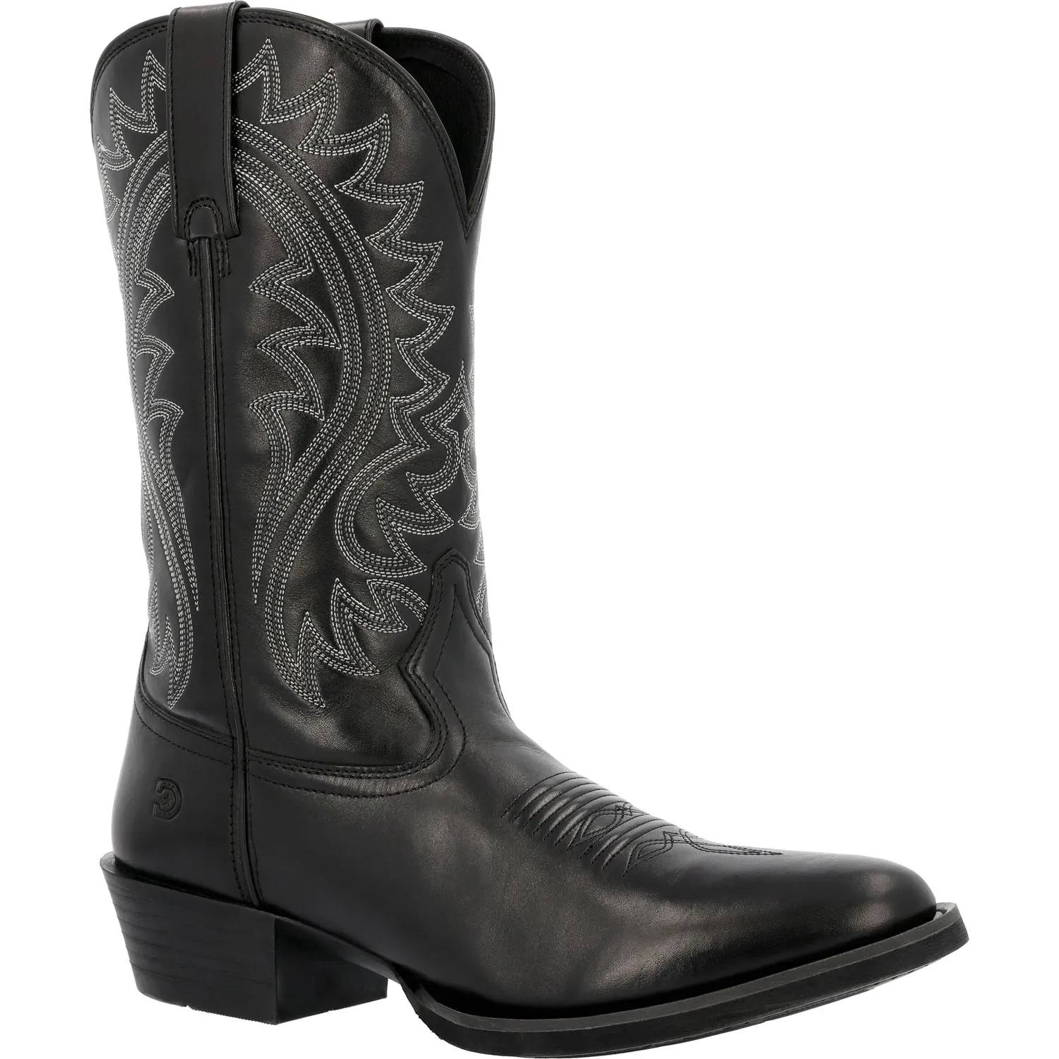 Durango Mens Shyloh Western Black Onyx Leather Cowboy Boots