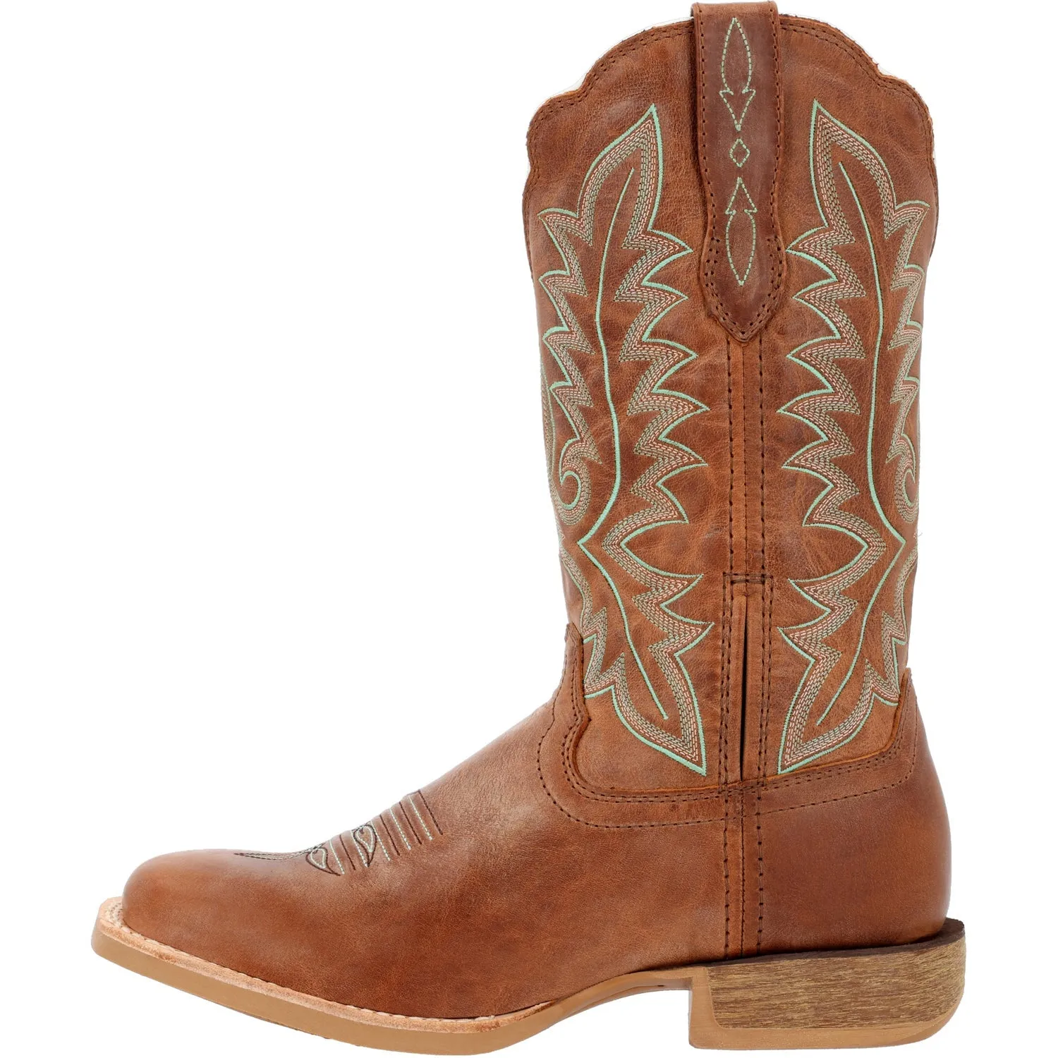 Durango Womens Lady Rebel Pro Burnished Sand Leather Cowboy Boots