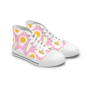 Egg and Avocado Women's High Top Sneakers