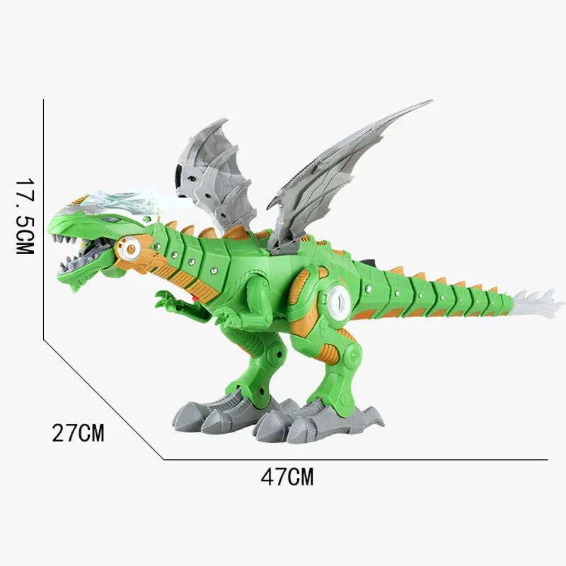 Electronic Automatic Lights Up Walking Dinosaur Kids Toys