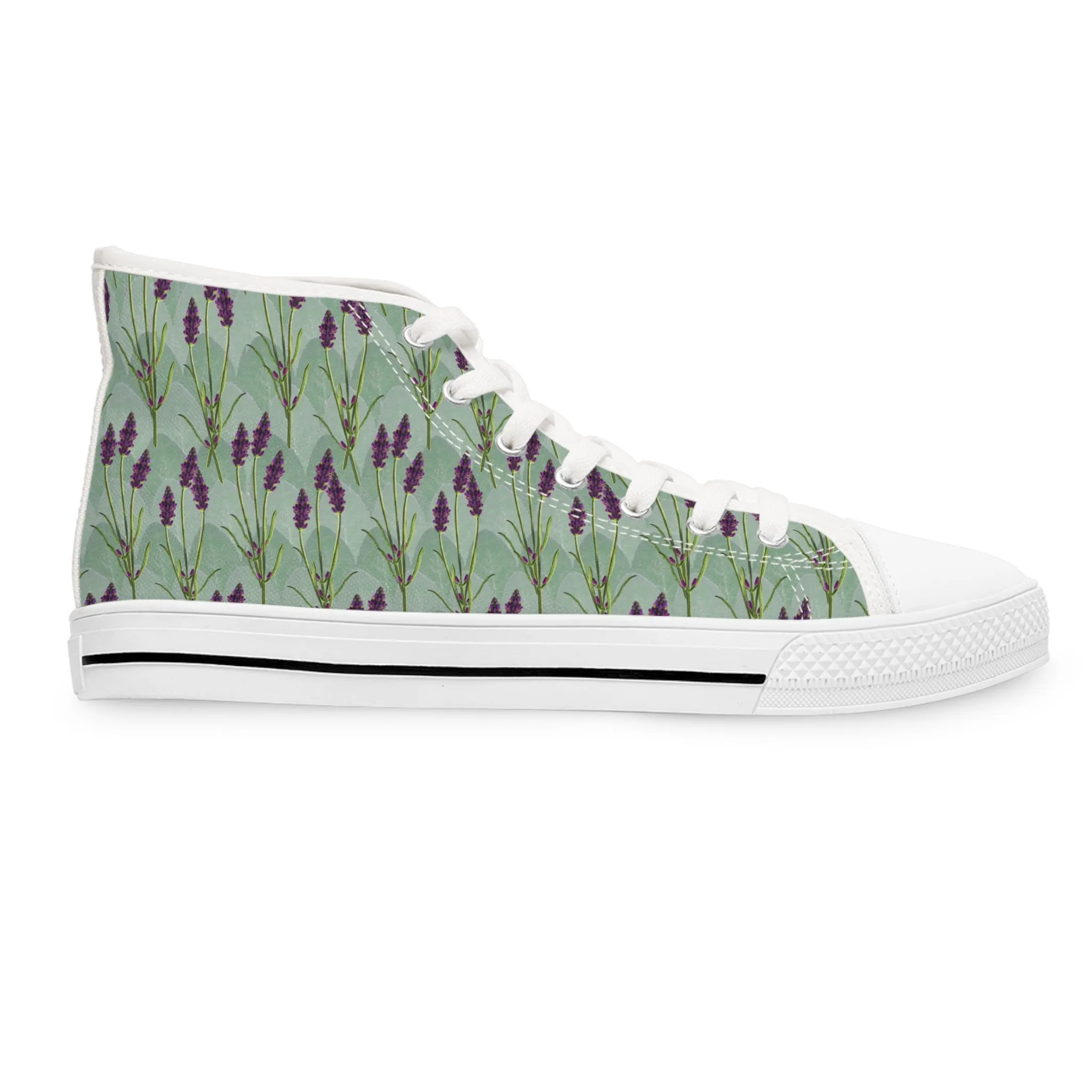 Embrace Tranquility with Sage Women's High Top Sneakers