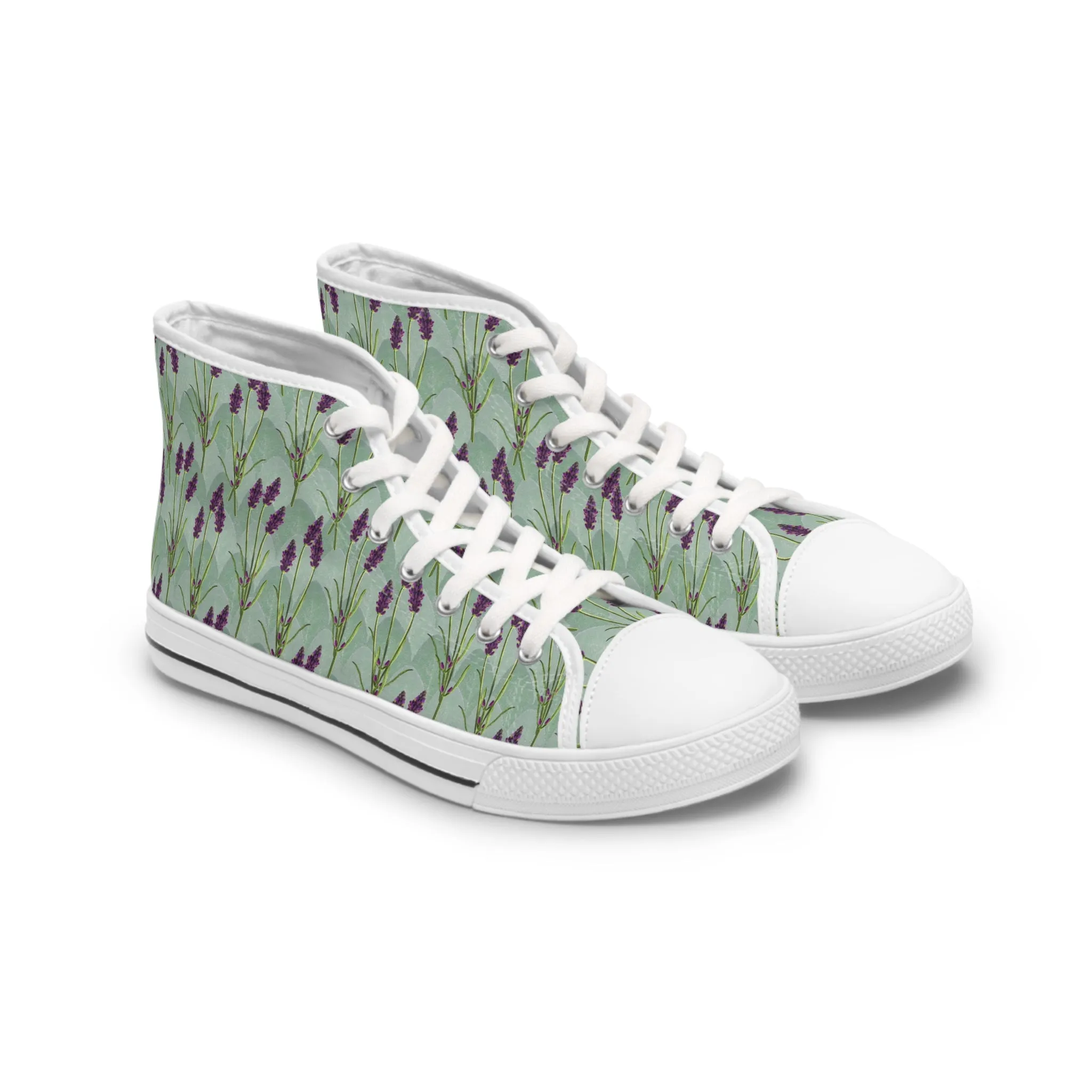 Embrace Tranquility with Sage Women's High Top Sneakers