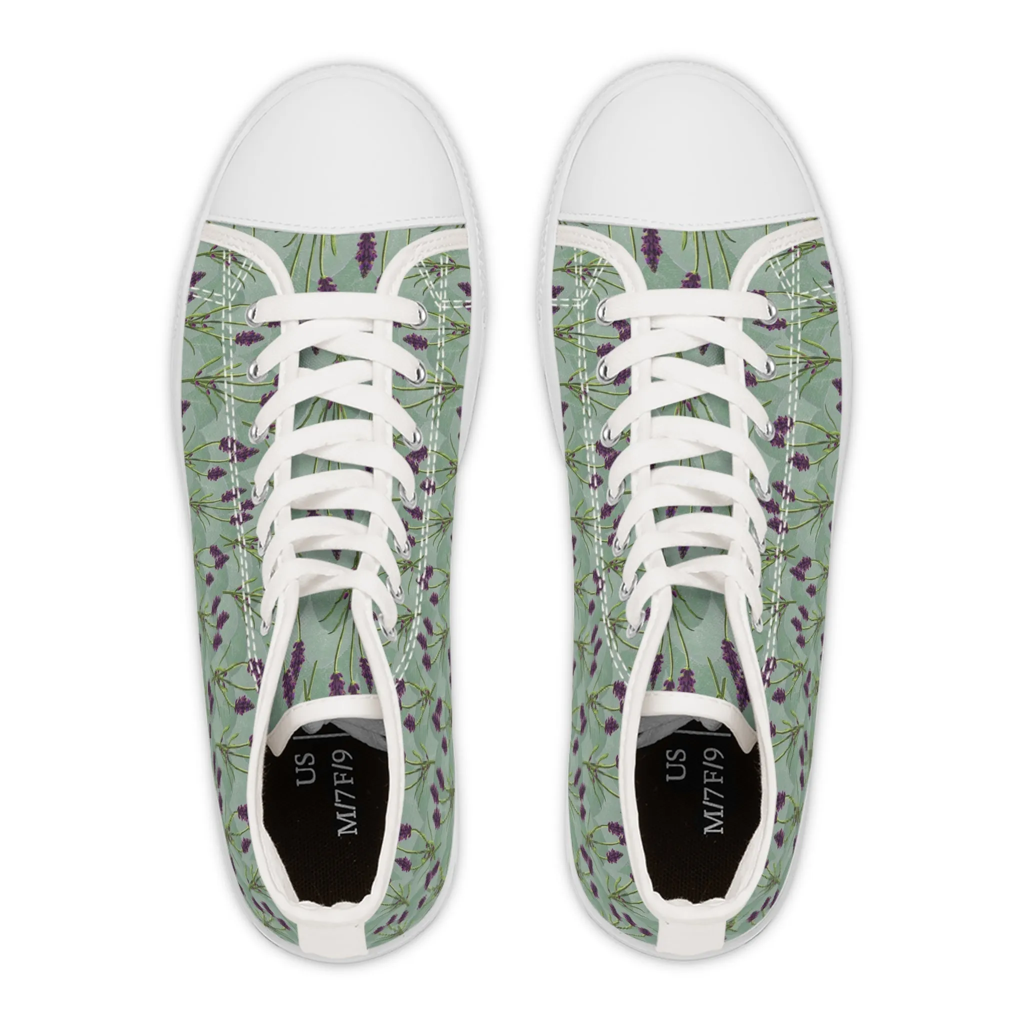 Embrace Tranquility with Sage Women's High Top Sneakers