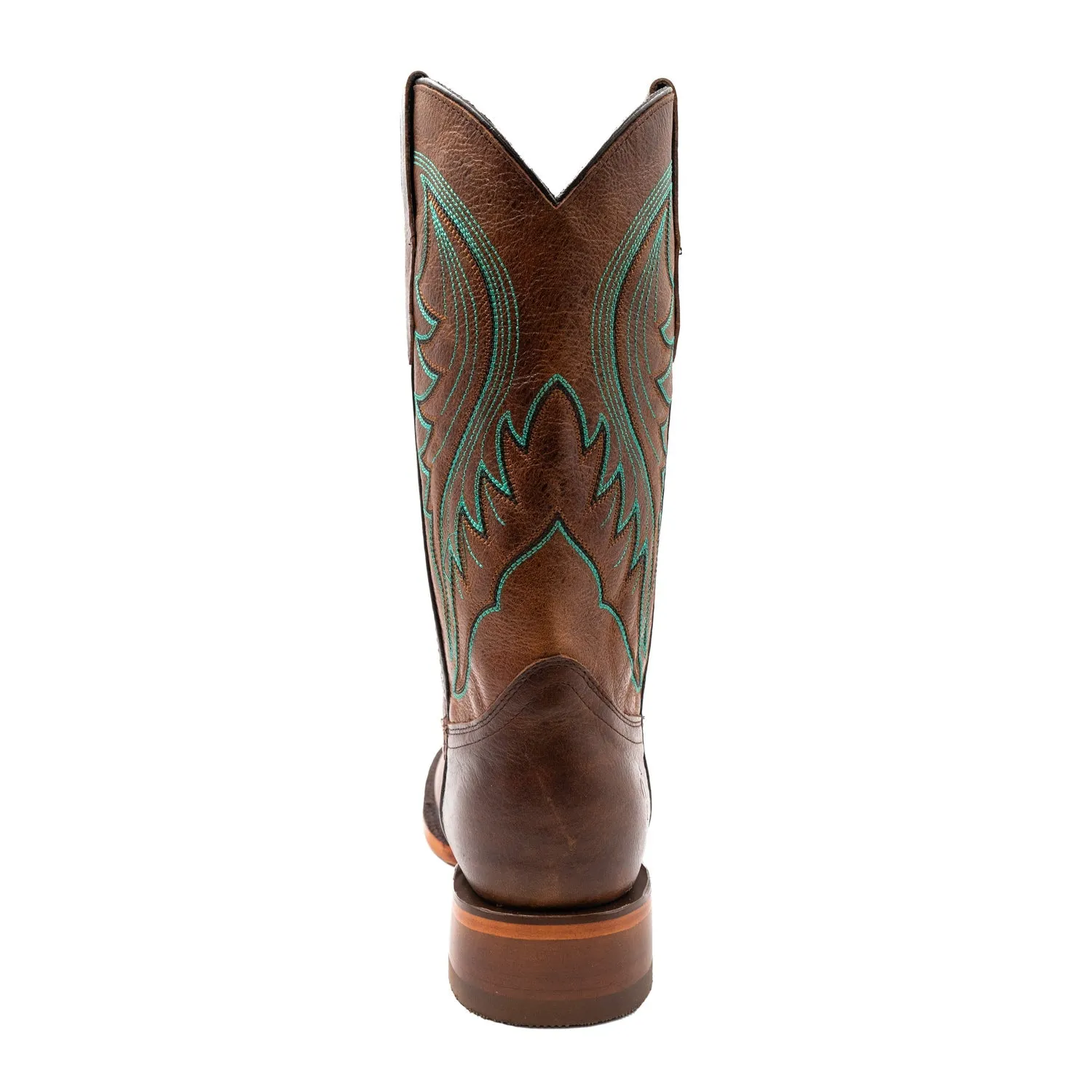 Ferrini Mens Beau Square Toe Honey Leather 13in Cowboy Boots