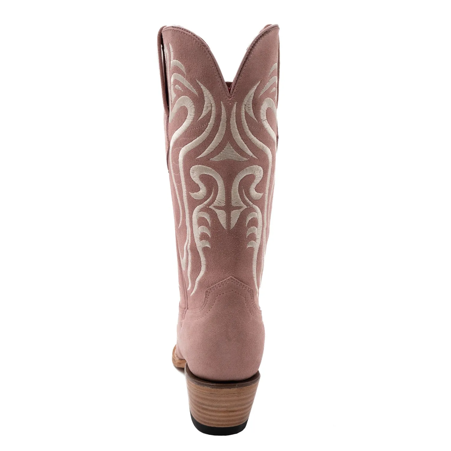 Ferrini Womens Belle V-Toe Dusty Pink Leather Cowboy Boots