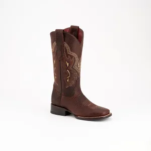 Ferrini Womens Toro Rugged Leather Cowboy Boots