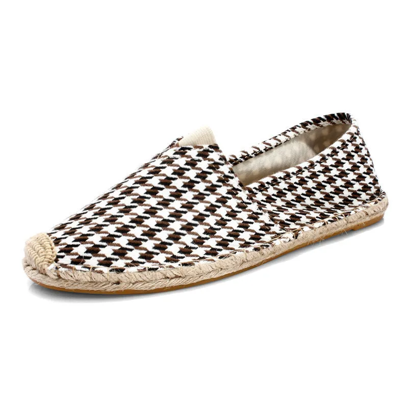 Fisherman Shoes With Hemp Rope Woven With Straw