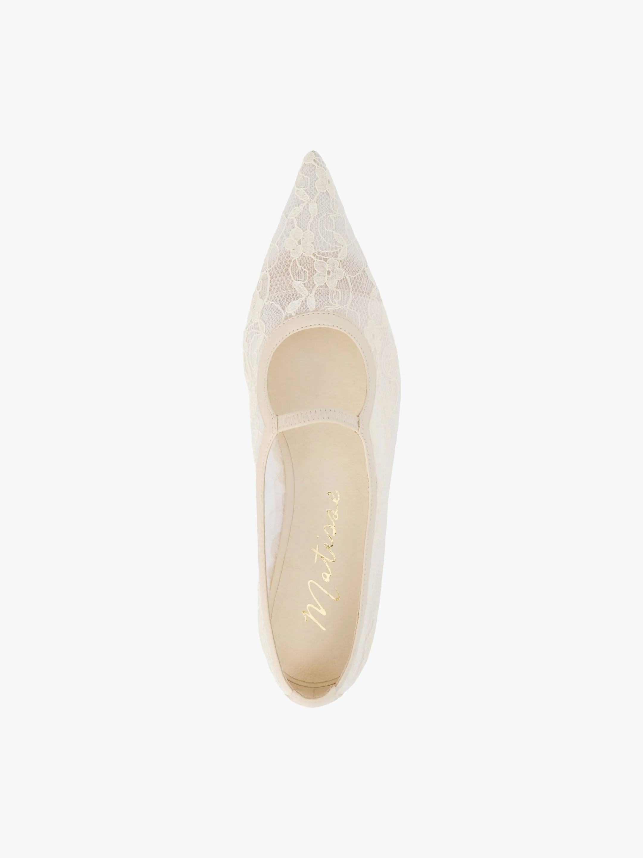 Fleur Lace Flat - Ivory