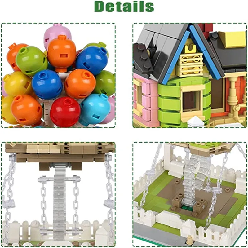 Flying House Travels Suspended Balloon House Building Blocks Set Anti-Gravity