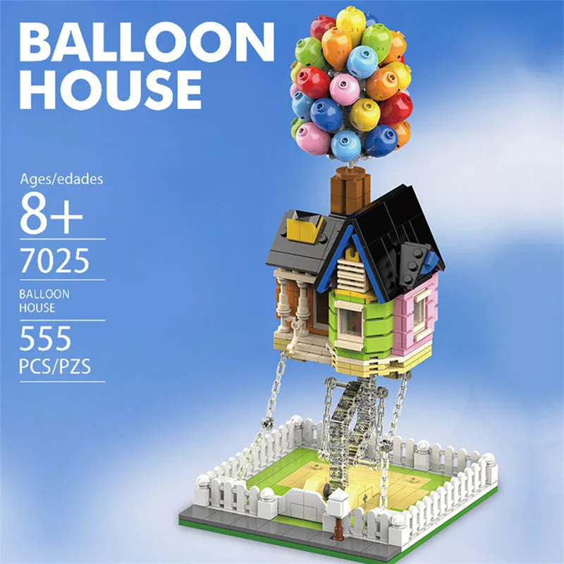 Flying House Travels Suspended Balloon House Building Blocks Set Anti-Gravity