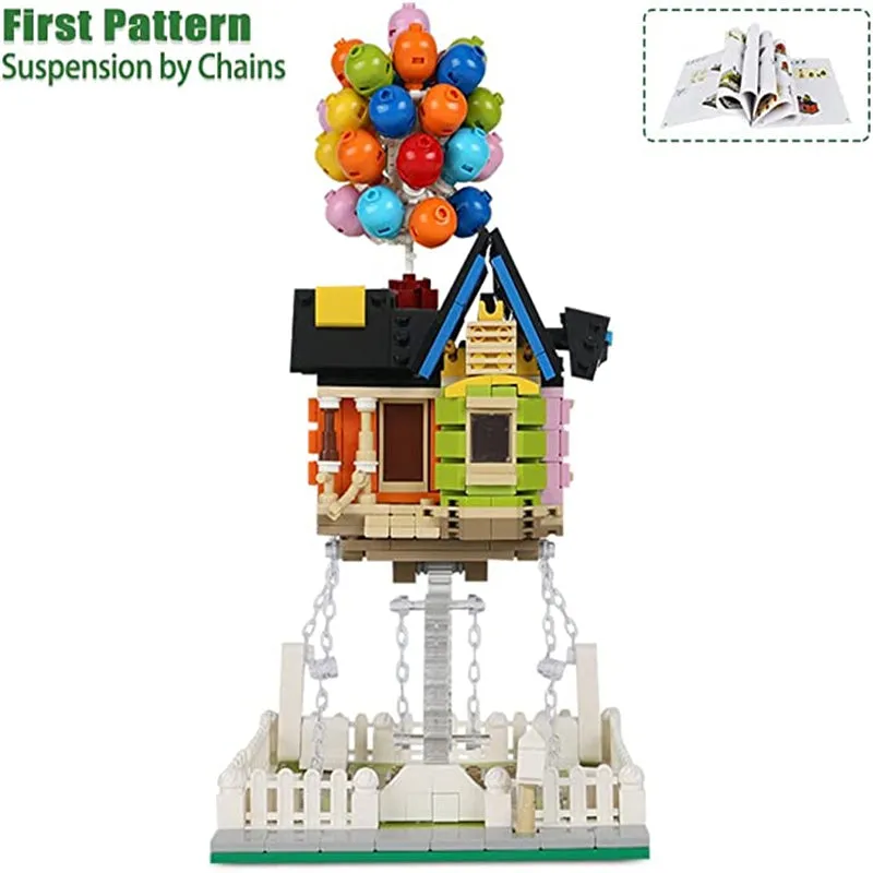 Flying House Travels Suspended Balloon House Building Blocks Set Anti-Gravity