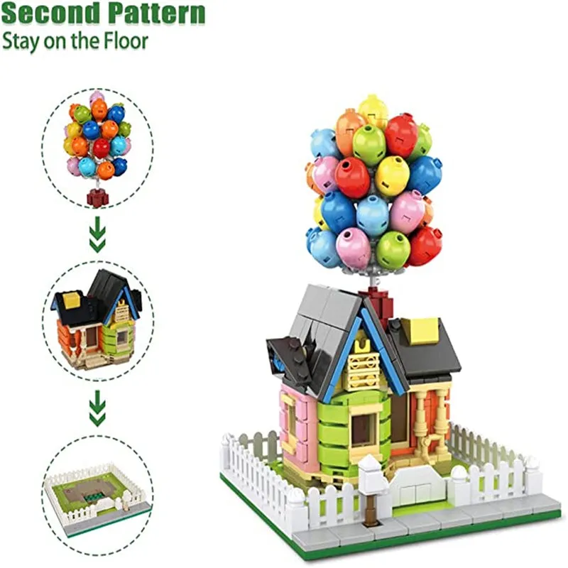 Flying House Travels Suspended Balloon House Building Blocks Set Anti-Gravity