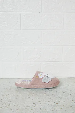 Girls Pink Bunny Slipper