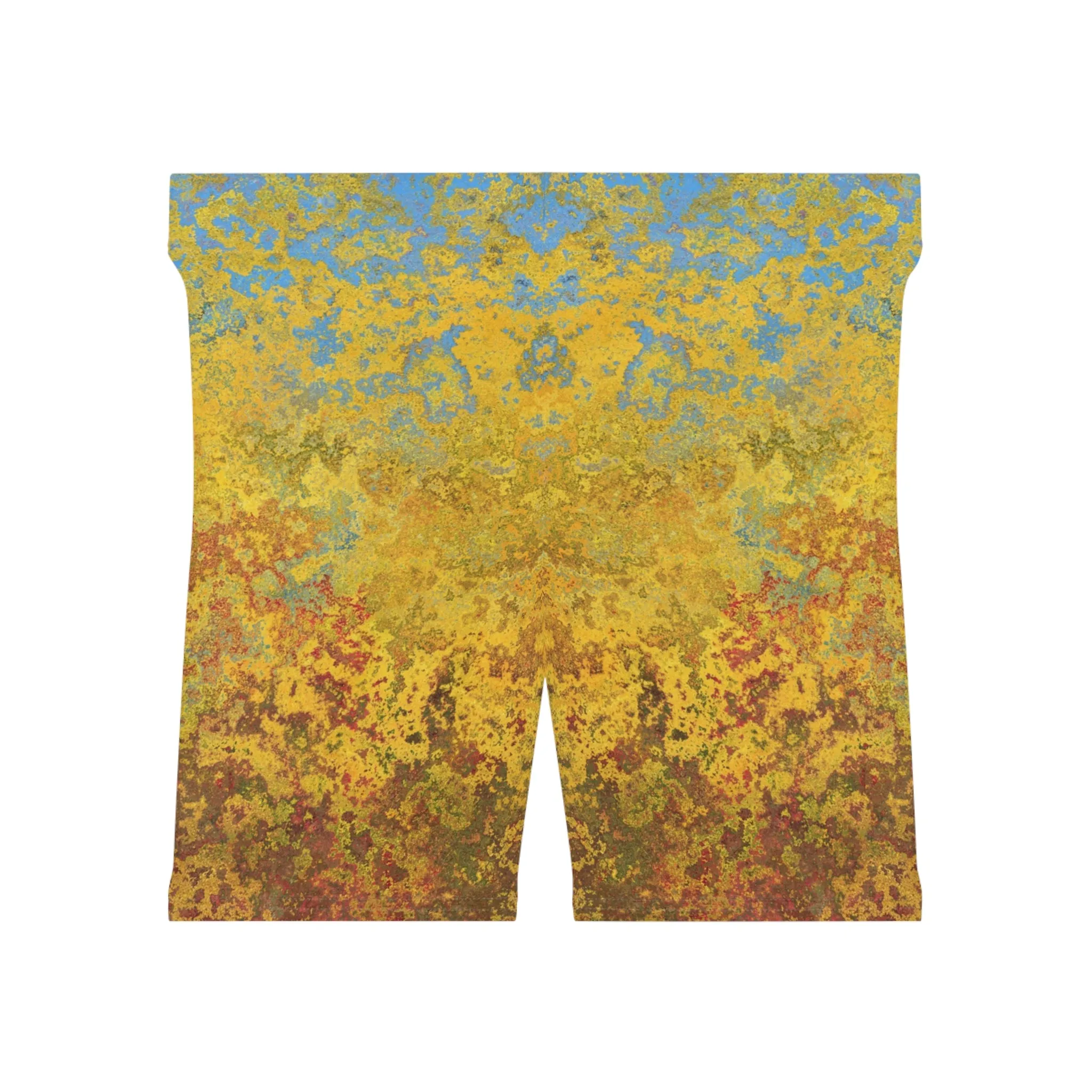 Gold and blue spots - Inovax Women's Biker Shorts