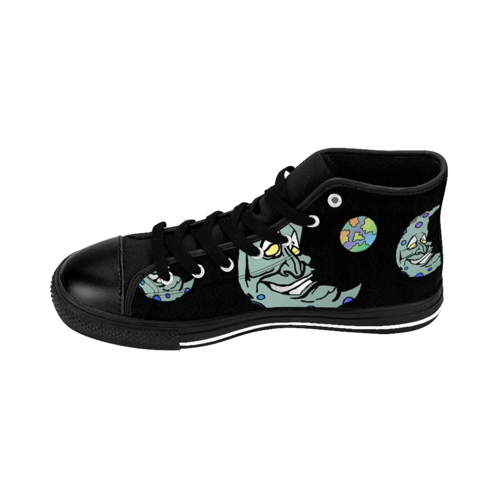 Green Moon Women's High-top Sneakers