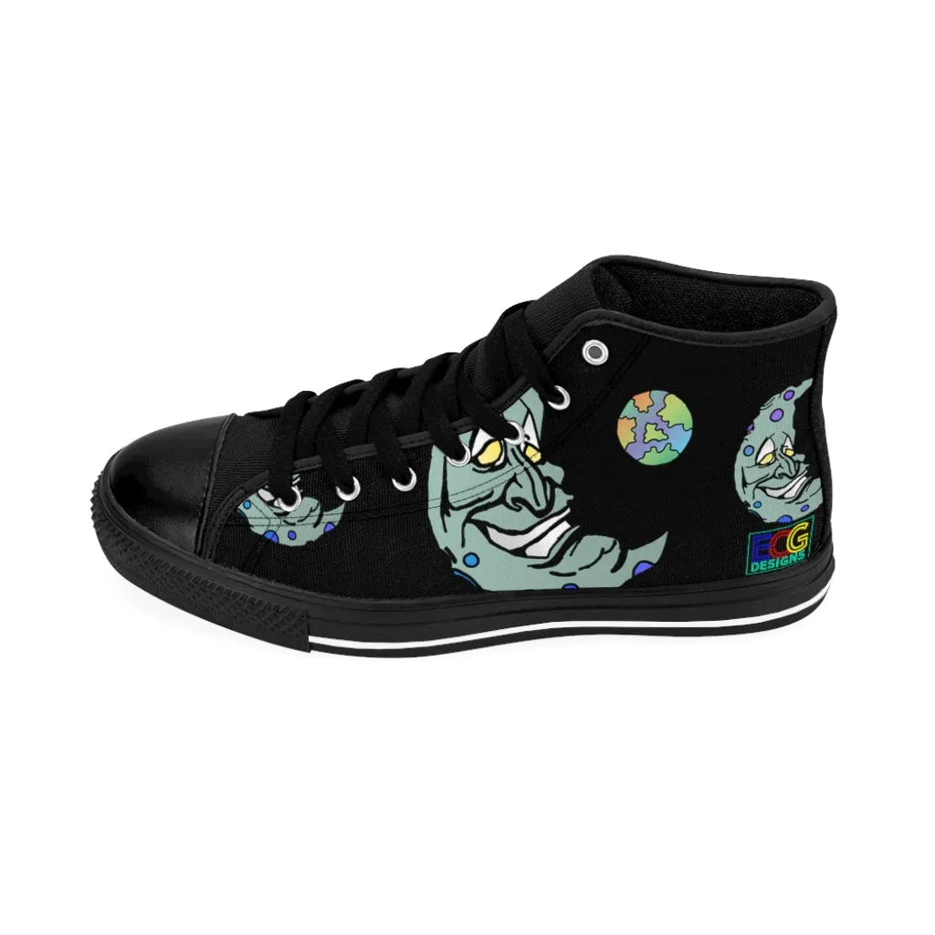 Green Moon Women's High-top Sneakers