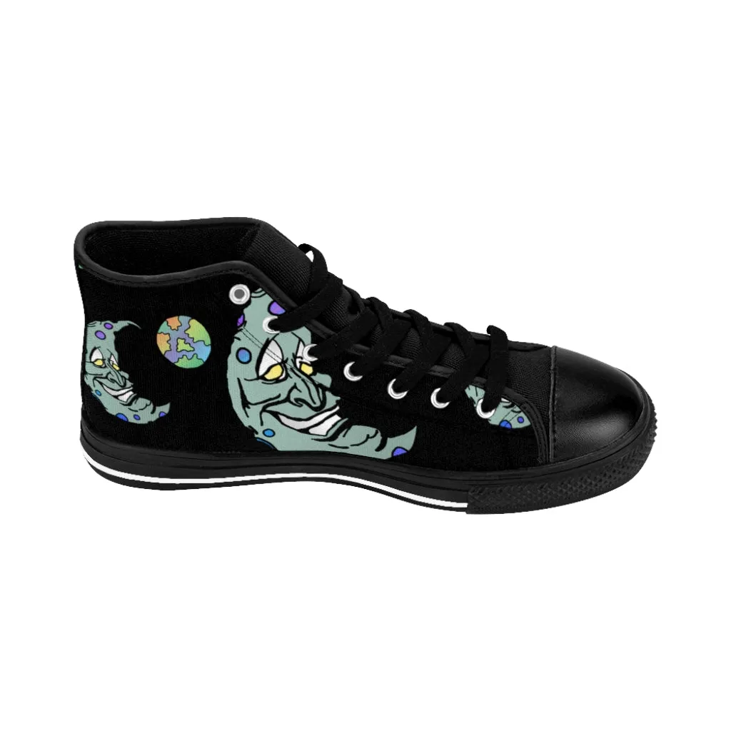 Green Moon Women's High-top Sneakers