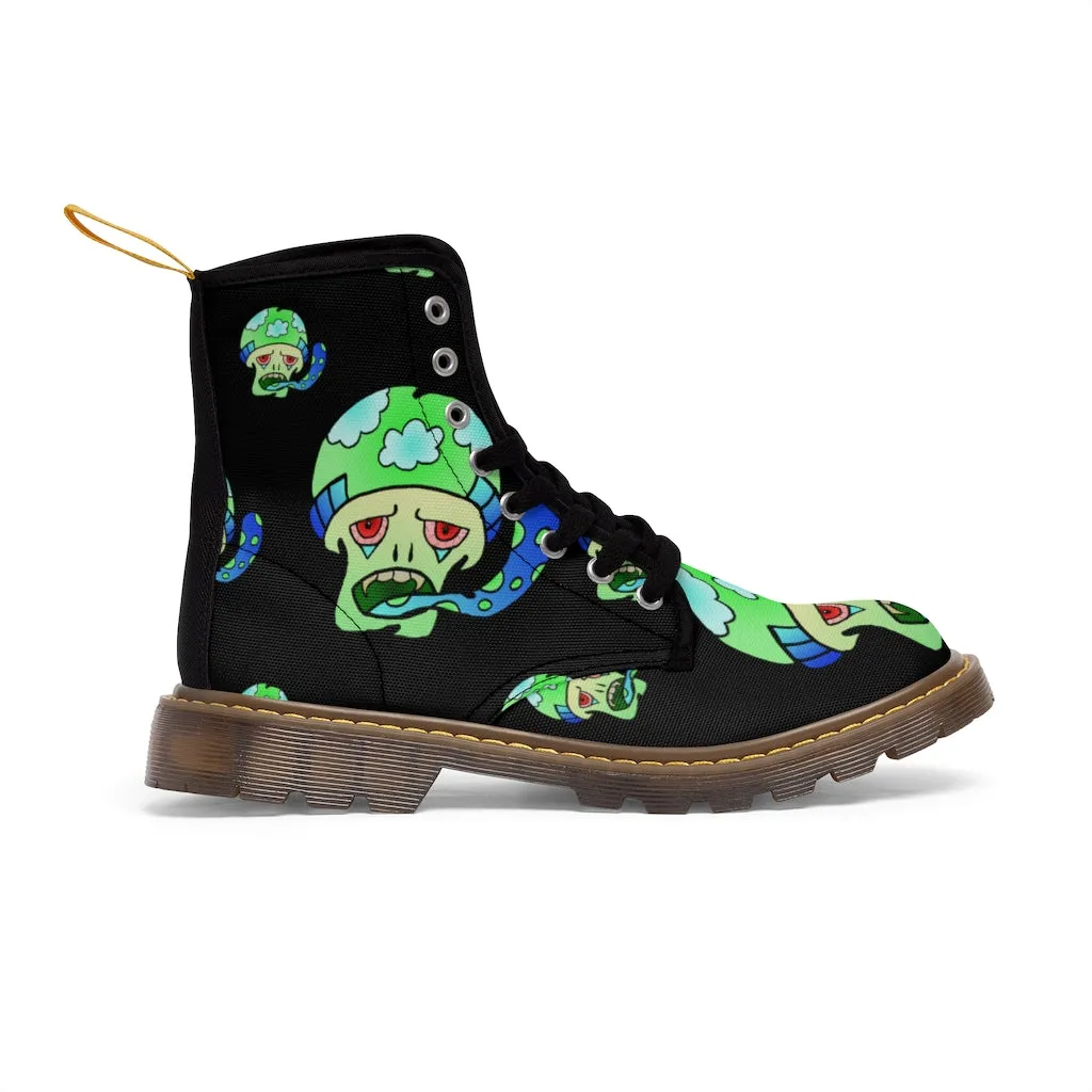 Green Shroom Women's Canvas Boots