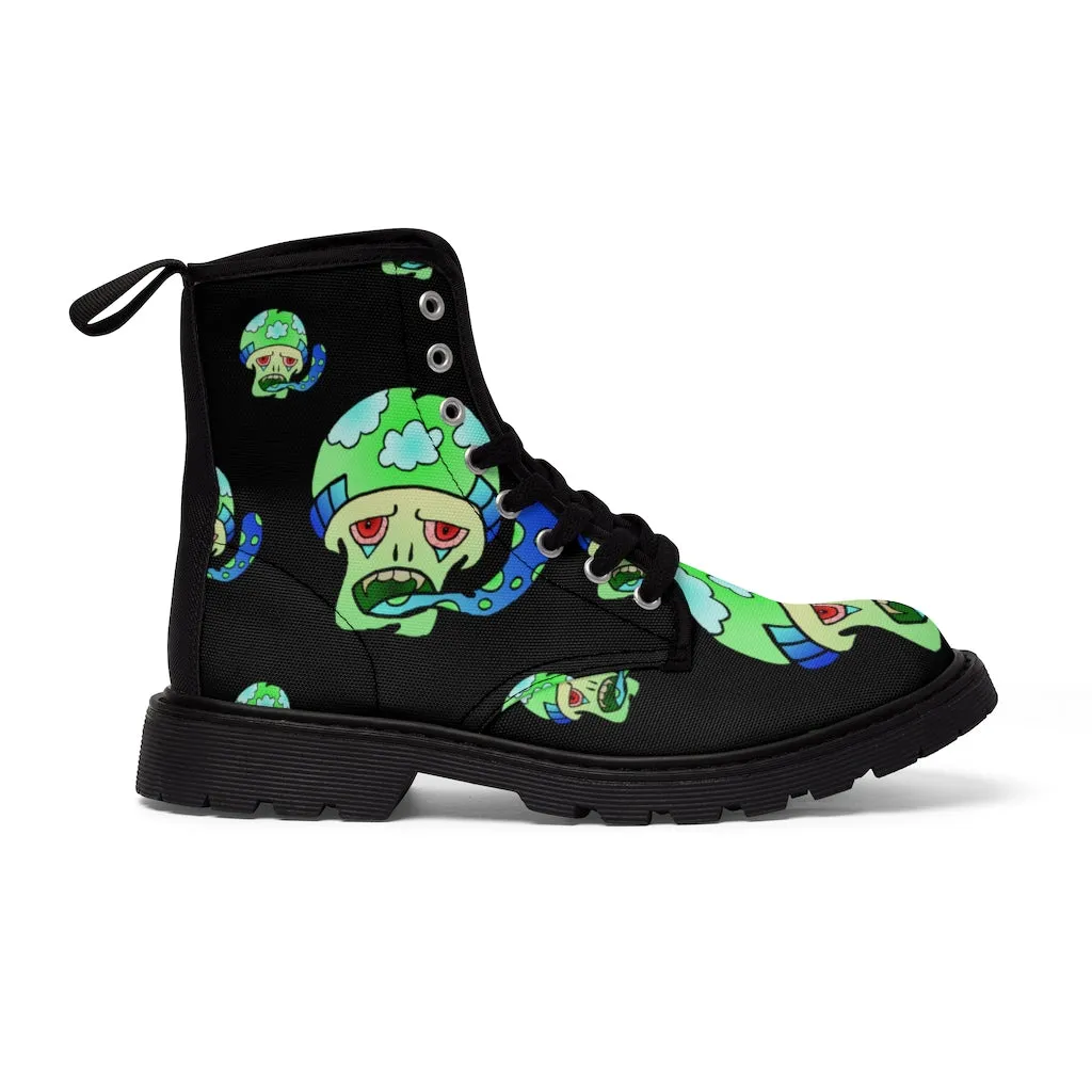 Green Shroom Women's Canvas Boots