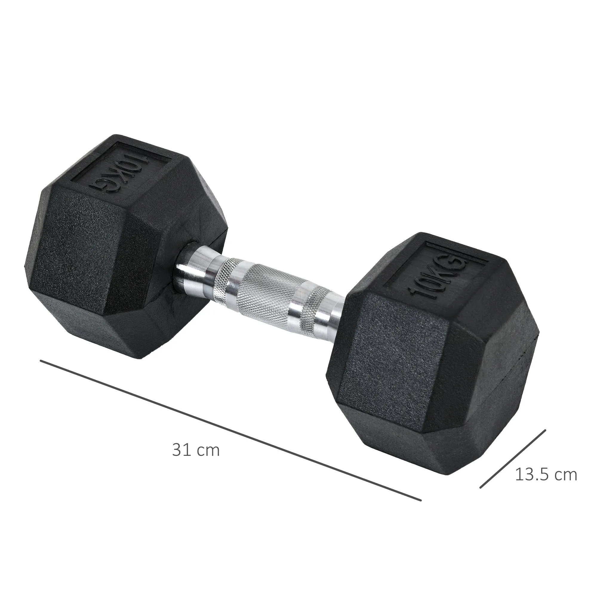 Hex Dumbbells Set Rubber Dumbbells Weight Lifting Equipment Fitness Home Gym