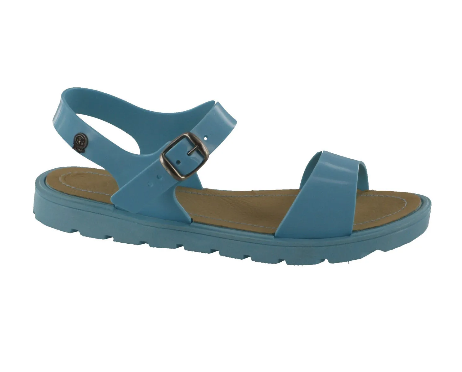 Jelly Footwear Sandal Strappy Flat Turquoise