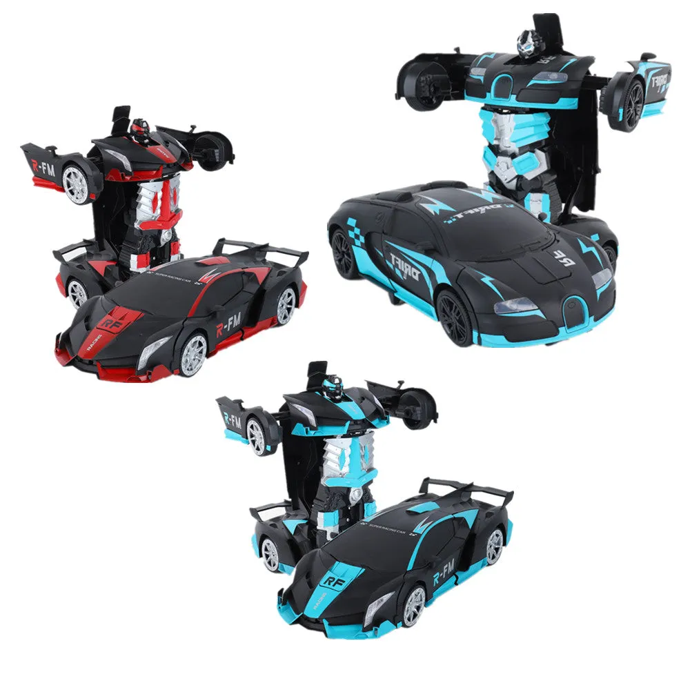 Kids One Key Deformation RC Car Gesture Sensing Robot Rotation Drift Stunt Car Toy