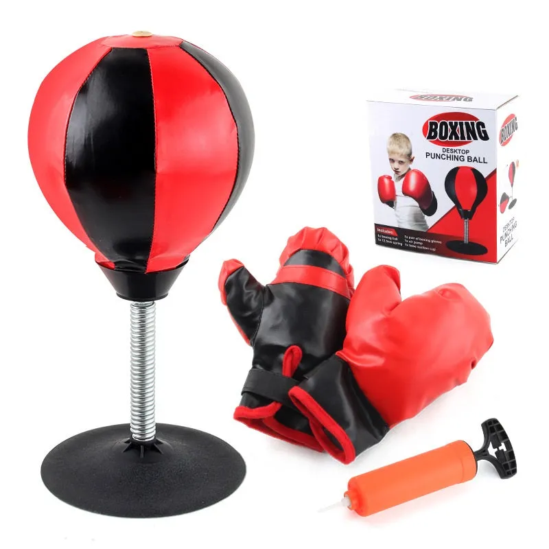 Kids Punching Bag with Stand Speed Bags Punching Ball Toy Set Gift for Boys Girls