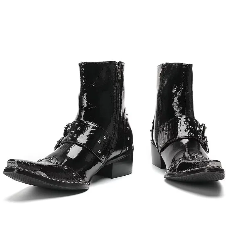 LeatherLux Classy Dress Boots