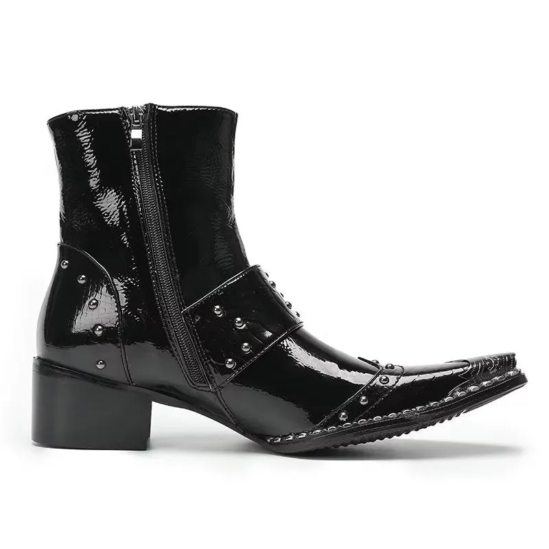 LeatherLux Classy Dress Boots