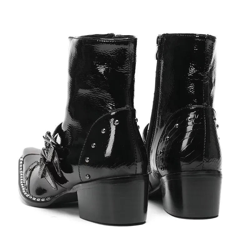 LeatherLux Classy Dress Boots