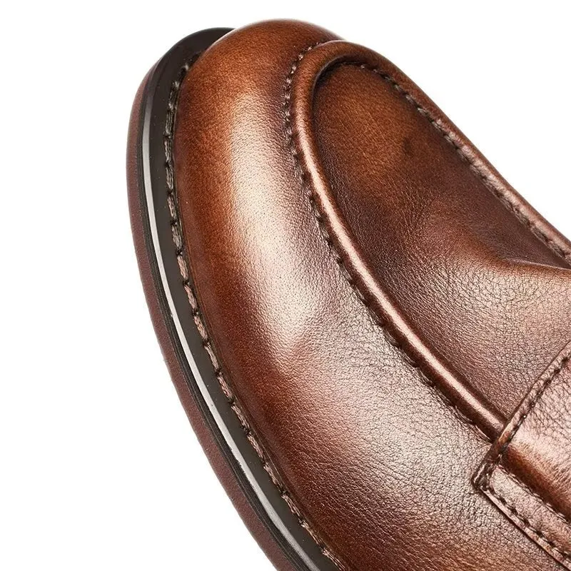 LeatherLux Modish Slip On Penny Loafers