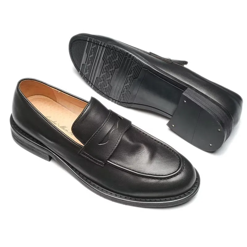 LeatherLux Modish Slip On Penny Loafers