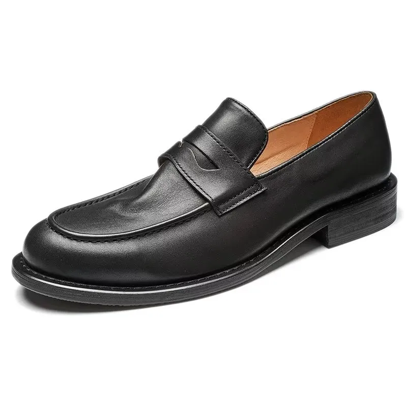 LeatherLux Modish Slip On Penny Loafers