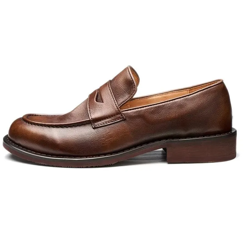 LeatherLux Modish Slip On Penny Loafers