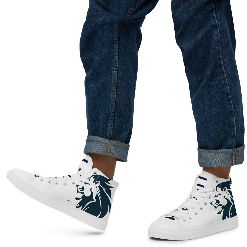 Lion of Judah Navy | Christian Men’s High Top Shoes | VT Mission Merch