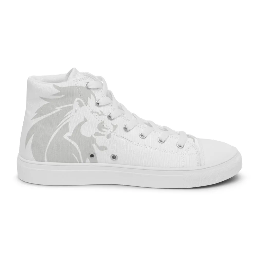 Lion of Judah Silver | Christian Men’s High Top Shoes | VT Mission Merch