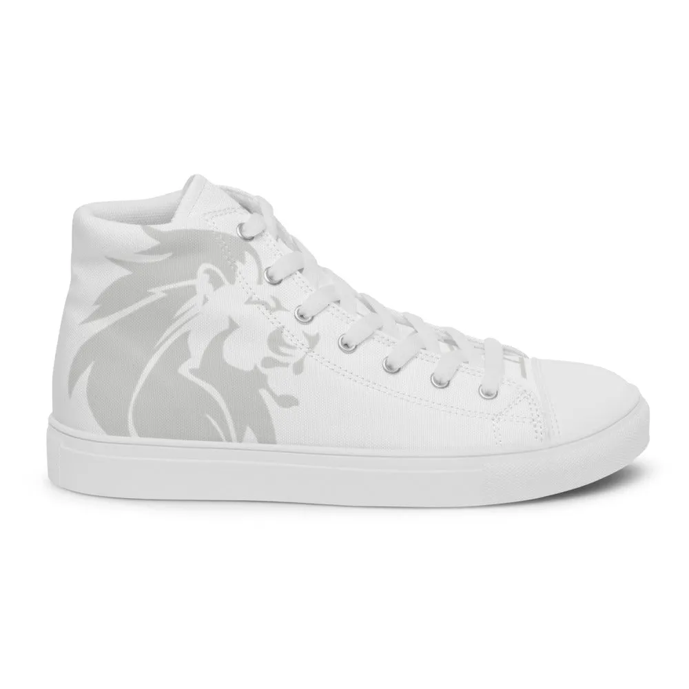 Lion of Judah Silver | Christian Men’s High Top Shoes | VT Mission Merch