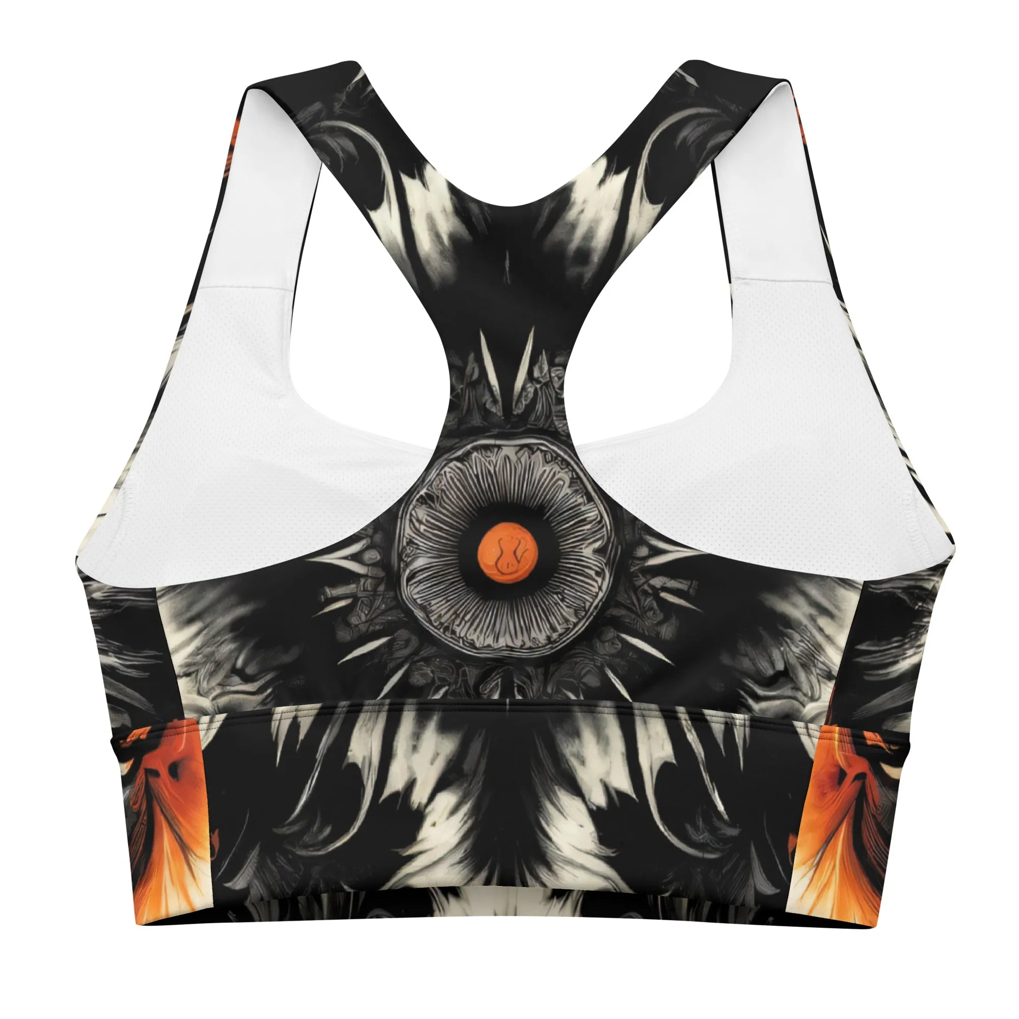 Longline Sports Bra Pumpkin Patch