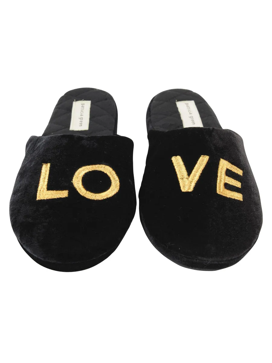 Love Embroidered Slipper