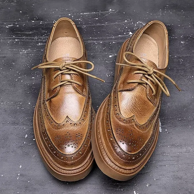 Luxury Leather Lace-Up Shoes