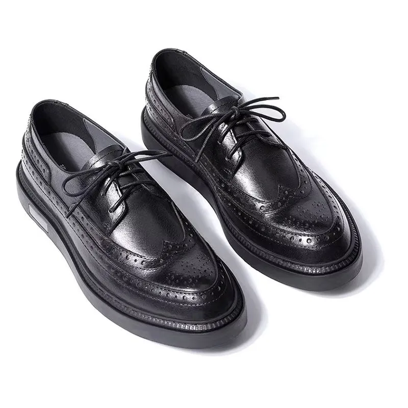 Luxury Leather Lace-Up Shoes