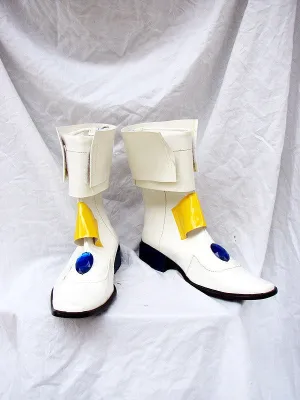 Magical Girl Lyrical Nanoha Cosplay Boots Shoes White