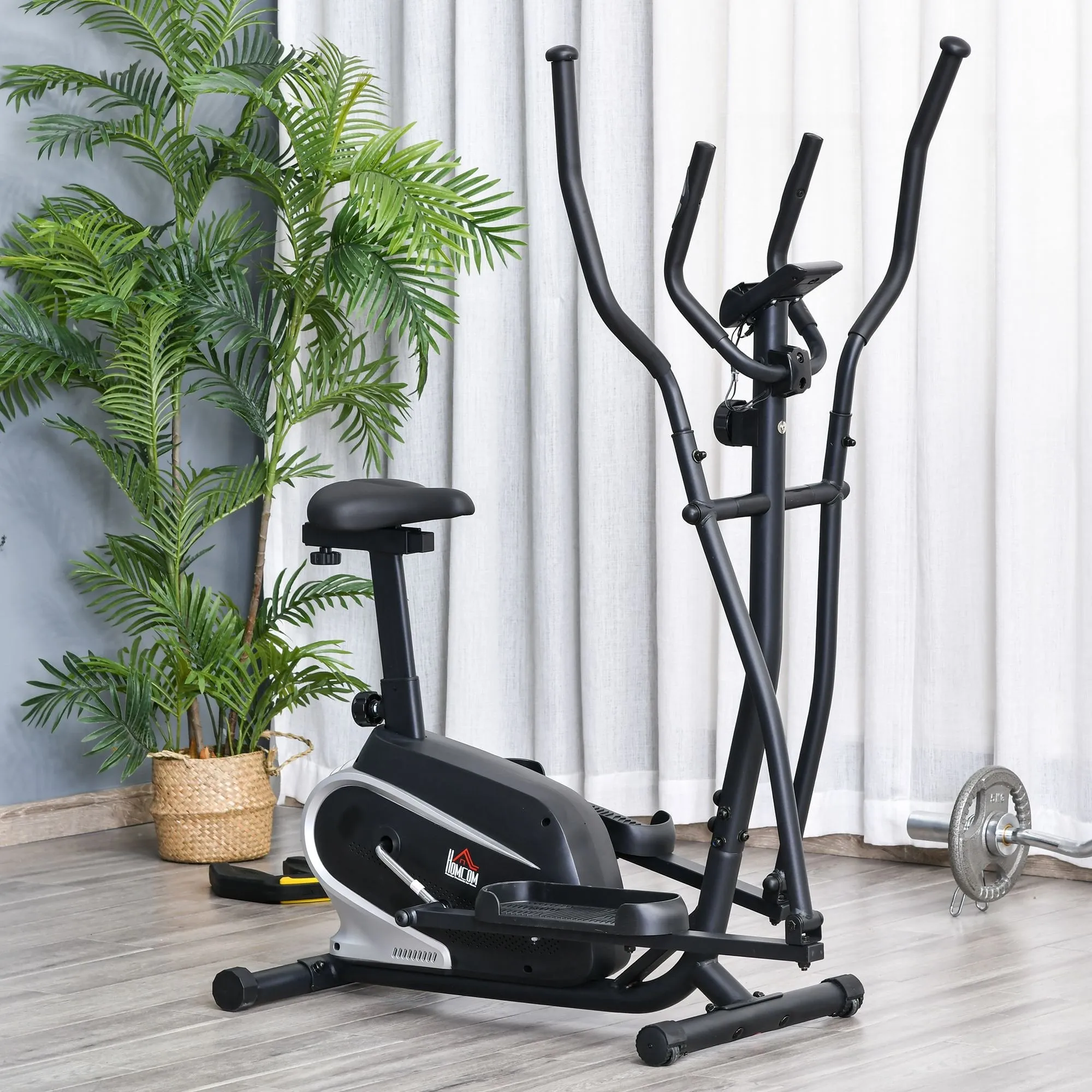 Magnetic Exercise Training Bike Stationary Bike w/ Flywheel & Digital Monitor