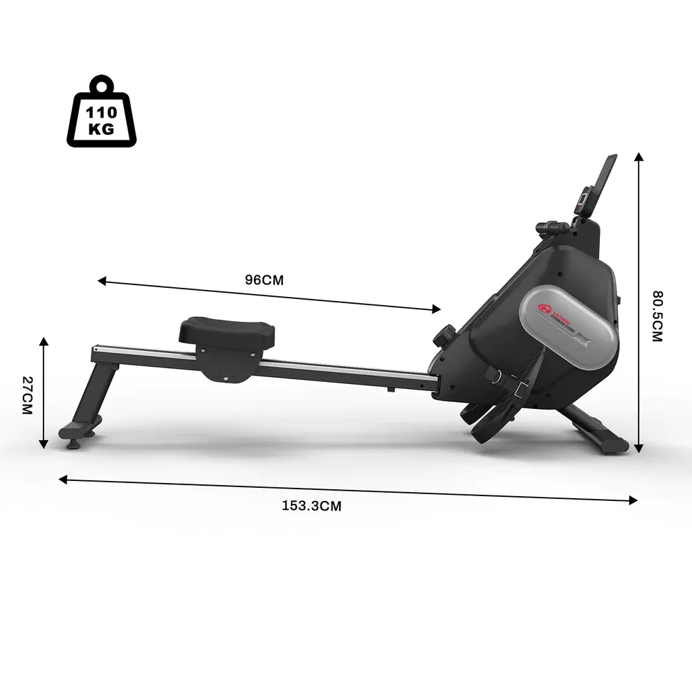 Magnetic Rowing Machine for Home Workout with 16 Level Adjustable Resistance