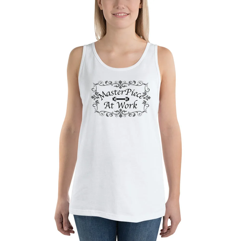 Masterpiece at Work- Unisex  Tank Top - Super comfortable shirt, perfect for fitness or any occasion