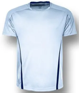 Mens Elite Sports T-Shirt - White/Navy